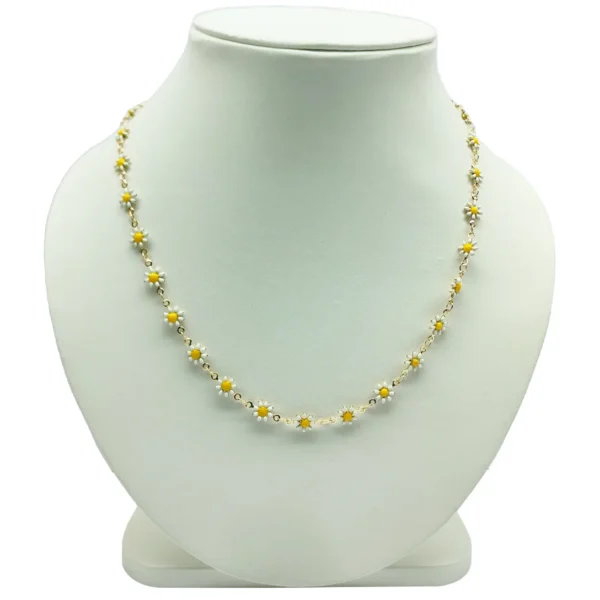 Sunflower Summer Floral Necklace