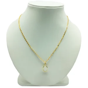 White Stone Pendant Necklace