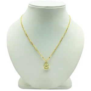 Mini Circle Heart Necklace